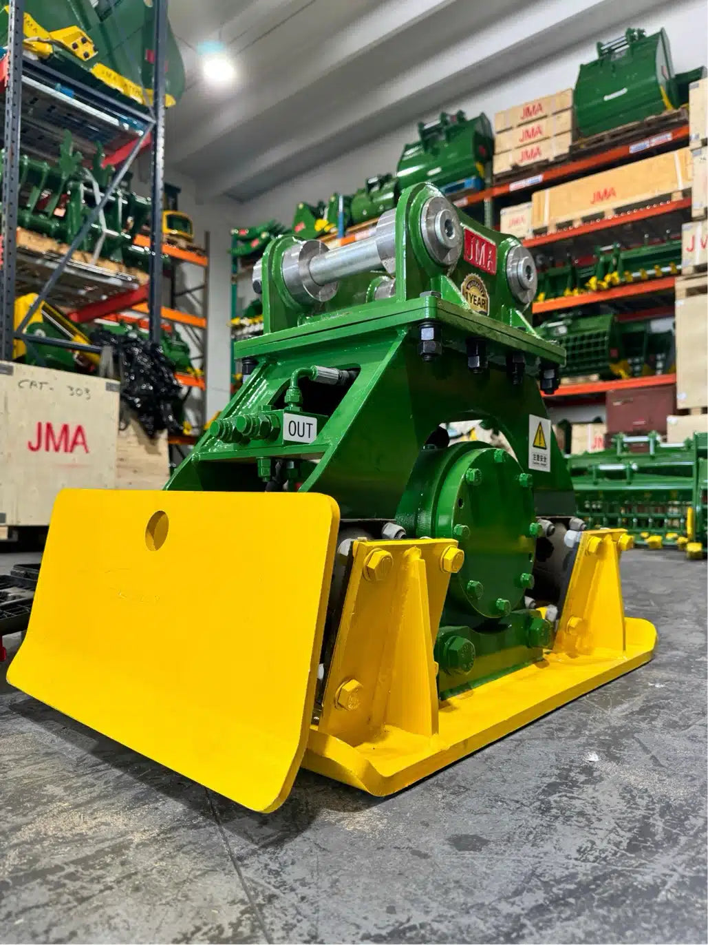 JMA Attachments Plate Compactor | Pin Size 40mm | For 3 – 4.5 Tons Mini Excavators