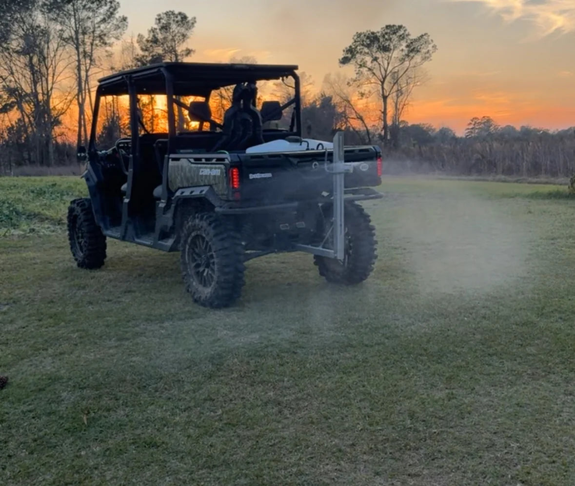 Plot Blaster Boomless Sprayer | 22’ Spray Radius | Volt 12V | Fits Any 2” Hitch Receiver | For ATVs, UTVs, Golf Carts, Trucks