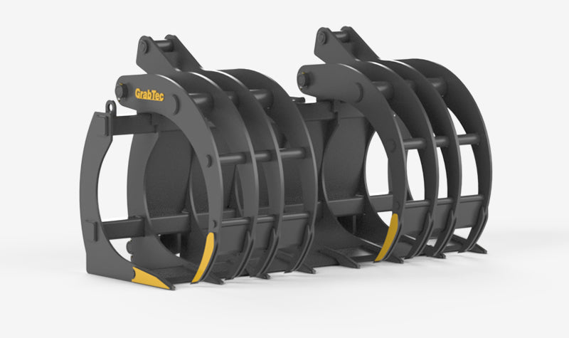 GrabTec Demolition Grapple Rock Hauling & Tree Work | Model RDX | Maximum Opening Width 65", 76" 82" & 99" inches | For Heavy-Duty Wheel Loader