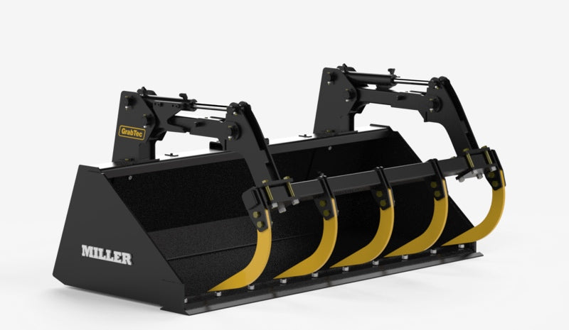 GrabTec Bucket & Grapple Combos | Model GS | Width 72" & 84" inches | Oil Flow Range 15-30 GPM | For Skid Loaders