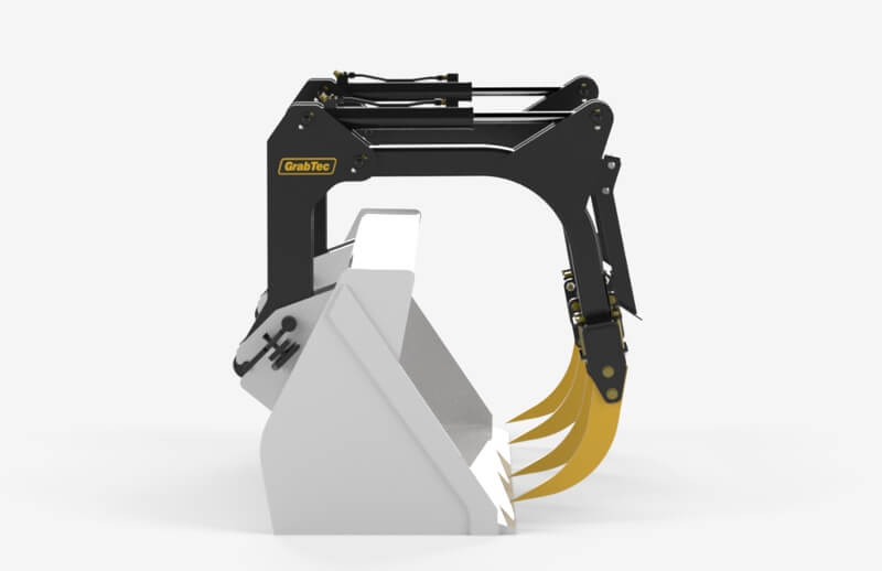 GrabTec Backhoe Grapples | Model GB | Width 71", 77", 83" & 89" inches | Oil Flow Range 15-25 GPM | For Skid Loaders