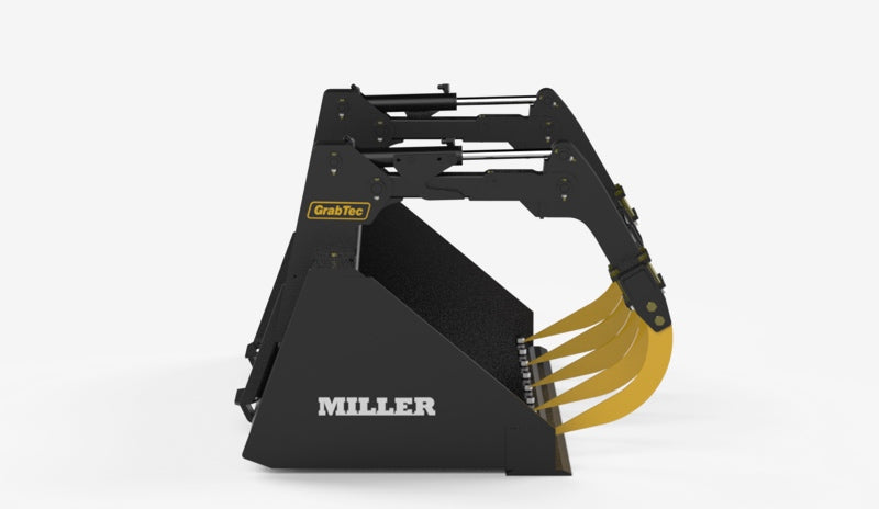 GrabTec Bucket & Grapple Combos | Model GS | Width 72" & 84" inches | Oil Flow Range 15-30 GPM | For Skid Loaders
