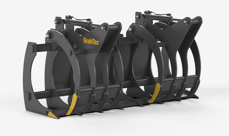 GrabTec Demolition Grapple Rock Hauling & Tree Work | Model RDX | Maximum Opening Width 65", 76" 82" & 99" inches | For Heavy-Duty Wheel Loader