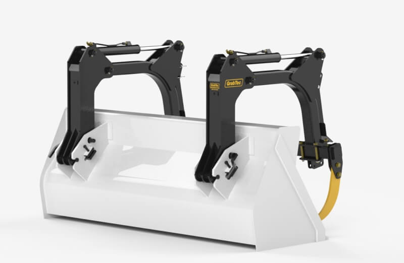 GrabTec Backhoe Grapples | Model GB | Width 71", 77", 83" & 89" inches | Oil Flow Range 15-25 GPM | For Skid Loaders