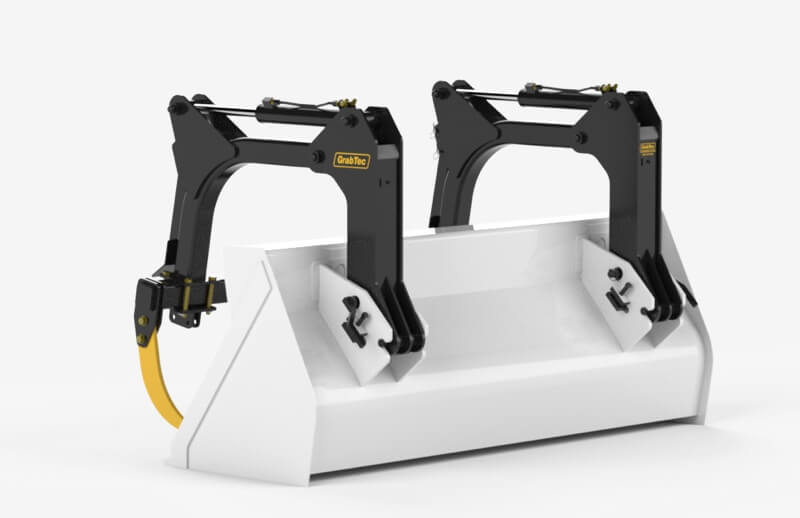 GrabTec Backhoe Grapples | Model GB | Width 71", 77", 83" & 89" inches | Oil Flow Range 15-25 GPM | For Skid Loaders