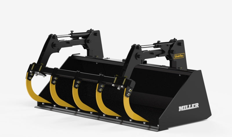 GrabTec Bucket & Grapple Combos | Model GS | Width 72" & 84" inches | Oil Flow Range 15-30 GPM | For Skid Loaders