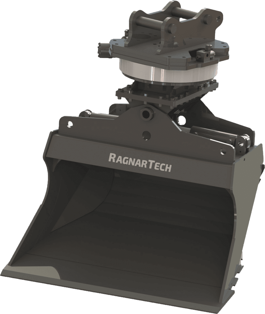 RagnarTech Rotating Tilt Buckets | RTB Series | Bucket Width 42" To 66" inches | Machine Size 4-30 Tons | For Excavators