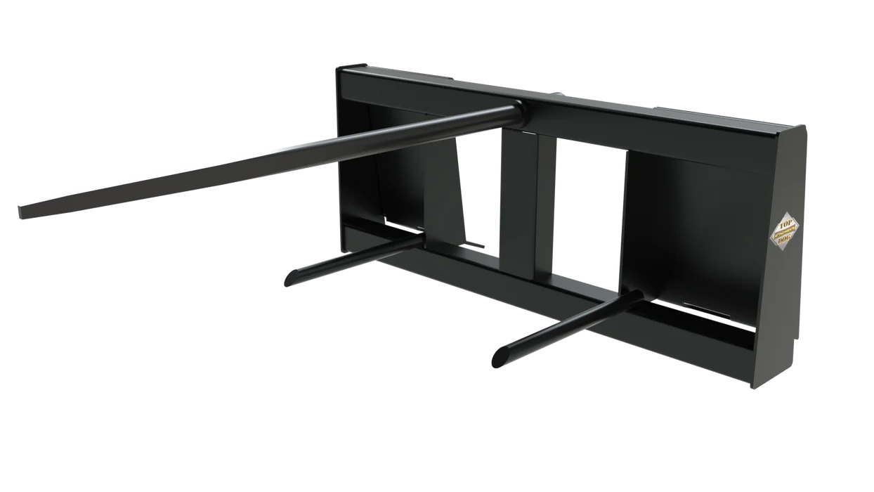 Top Dog Attachments RB3 Round Bale Spear | Width 45.75" | Weight 275 lbs | Max Lift Capacity 3,000 lbs | For Skid Steer
