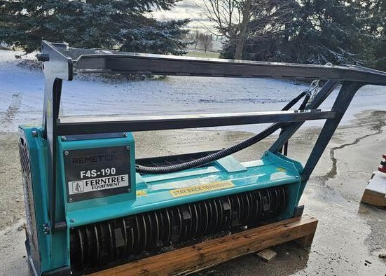 Remet Fixed Tooth Forestry Mulchers | F4S DCR Series | Cutting Widths 62", 74", & 89" | Hydraulic Flow Range 21-58 GPM | For Skid Steers