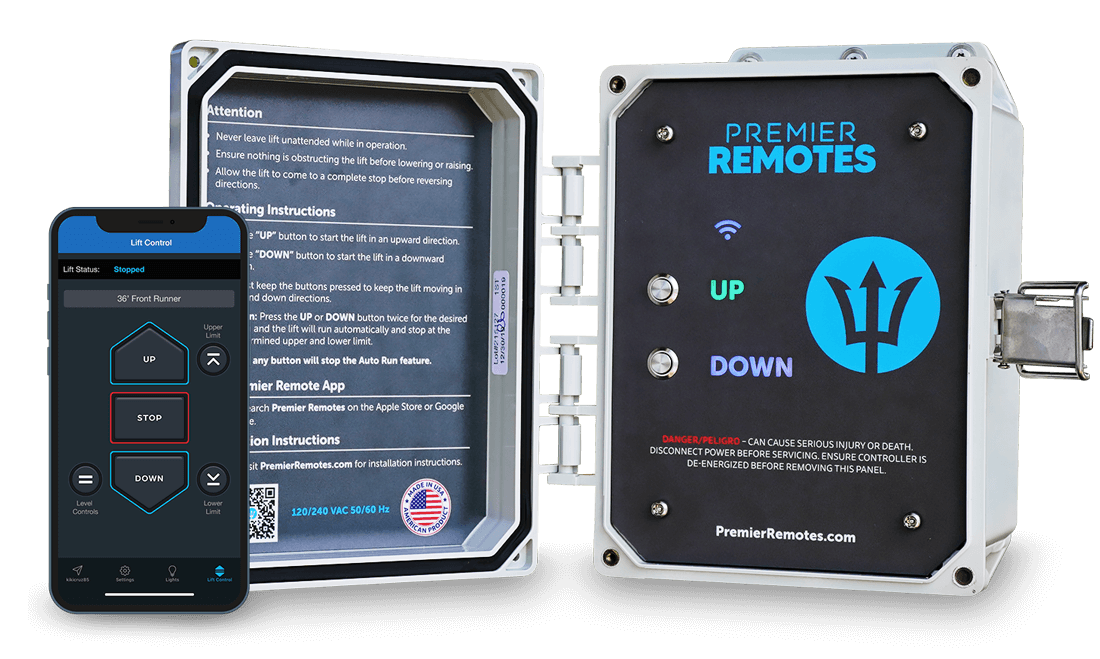 Premier Remote - Smart Boat Lift Controller | Wi-Fi Enabled | iOS Compatible
