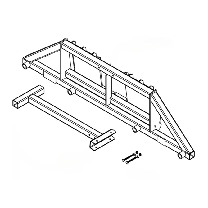 Maxilator | Bale Spear | Models MHS-FEL1-SS & MHS-FEL2-SS Series | Widths 39" To48" | Single, Double & Two-Bale | Hydraulic Flow 15 To 25 GPM | For Skid Steers
