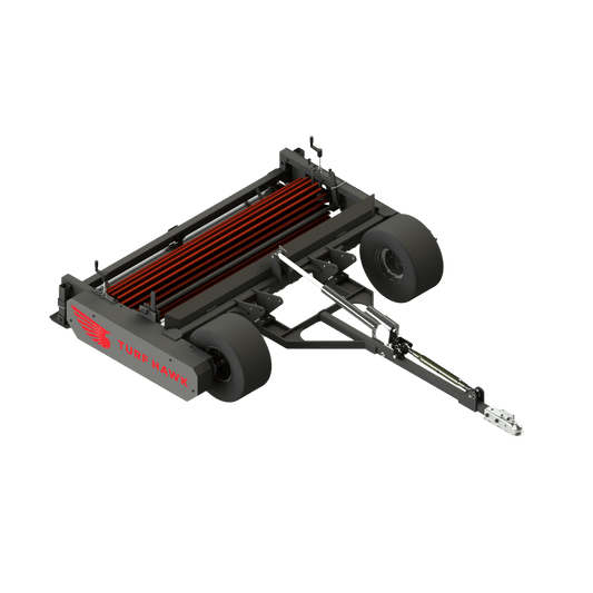 STEC Turf Hawk - Artificial Turf Brush with Debris Collector | for Tractor