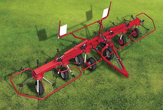 Durabilt Rotor Pull Type Tedder With U-Joints-Hydraulic Fold-Tilt & Transport | Width  30' & 24' | 50-60 HP | For Tractor