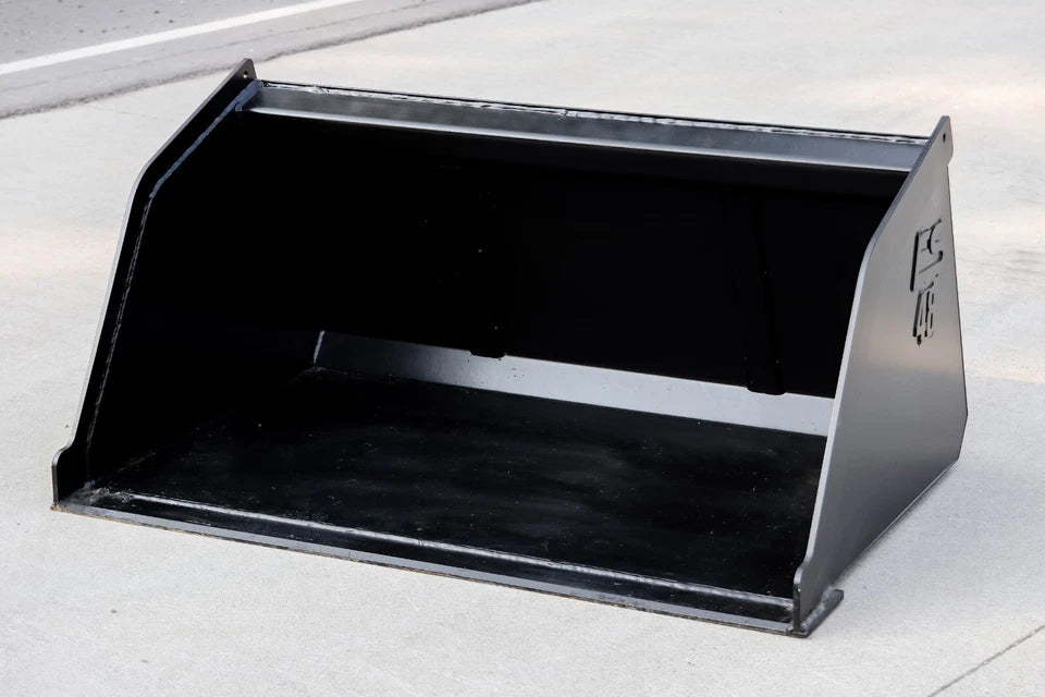 Top Dog Attachments Toro Dingo Light Material Snow Bucket | Width 48" | Capacity 0.8 CU/YDS | Oil Flow Range 8-12 GPM | For Mini Skid Steer