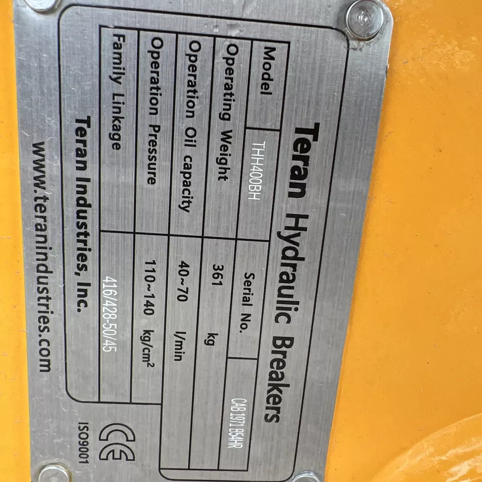 TERAN THH400BH HYDRAULIC BREAKER – CAT 416/428/444, EXCAVATOR ATTACH