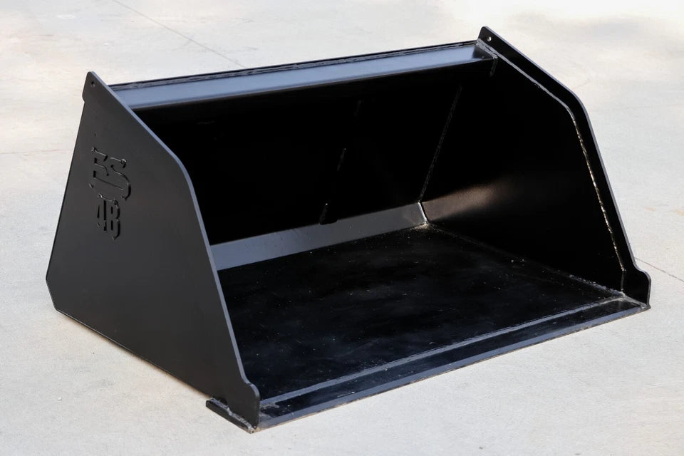 Top Dog Attachments Toro Dingo Light Material Snow Bucket | Width 48" | Capacity 0.8 CU/YDS | Oil Flow Range 8-12 GPM | For Mini Skid Steer