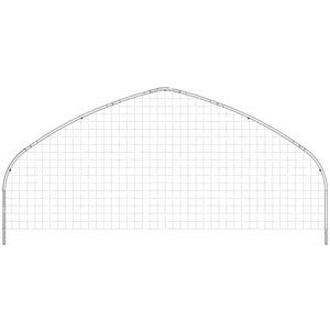 FarmTek GrowSpan Series 500 Tall High Tunnel Greenhouse System | Superior Ventilation | Tall Sidewalls For Maximum Growing Space