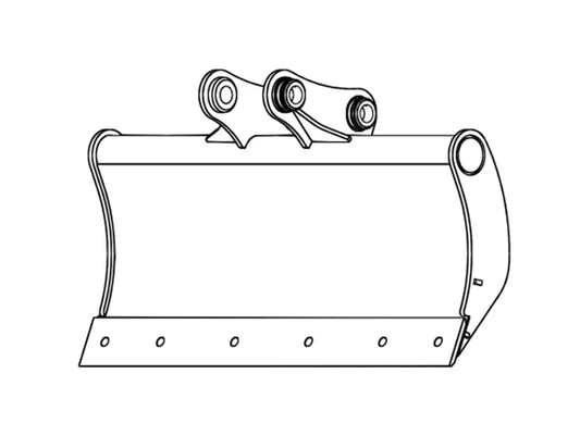 TAG Heavy Duty Shaping Blade | 36"–84" Width |  Machine Size 5–30 Tons | For Excavators & Rubber Tire Loaders