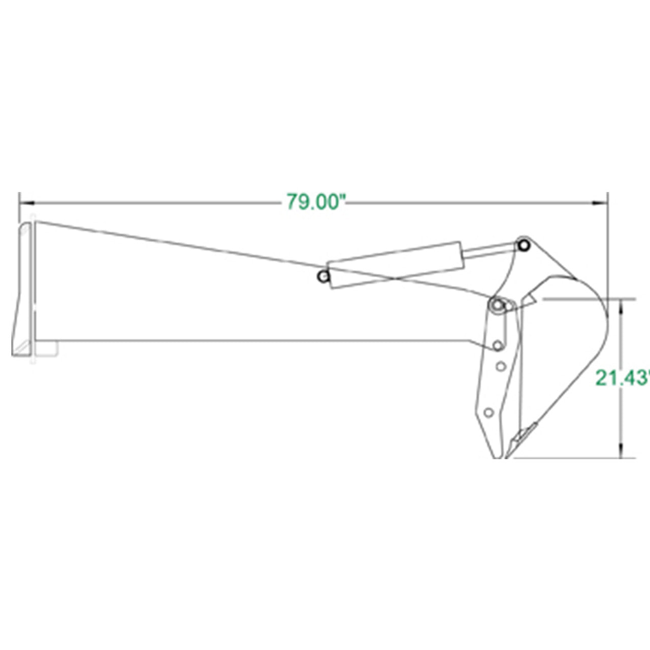 CID X-Treme Stiff Arm Backhoe | Bucket Size 8" to 24" inches | Digging Depth 84" inches | For Skid Steer