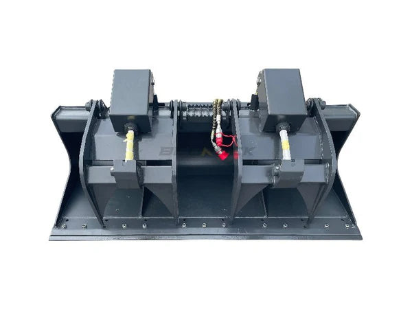 Bedrock Attachments Grapple Bucket | Width 75" | Model SKGRB-75 | Bolt-On Cutting Edge | Hydraulic Flow Range: 15-25 GPM | For Skid Steer