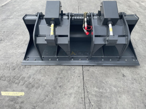 Bedrock Attachments Grapple Bucket | Width 75" | Model SKGRB-75 | Bolt-On Cutting Edge | Hydraulic Flow Range: 15-25 GPM | For Skid Steer