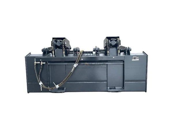 Bedrock Attachments Grapple Bucket | Width 75" | Model SKGRB-75 | Bolt-On Cutting Edge | Hydraulic Flow Range: 15-25 GPM | For Skid Steer