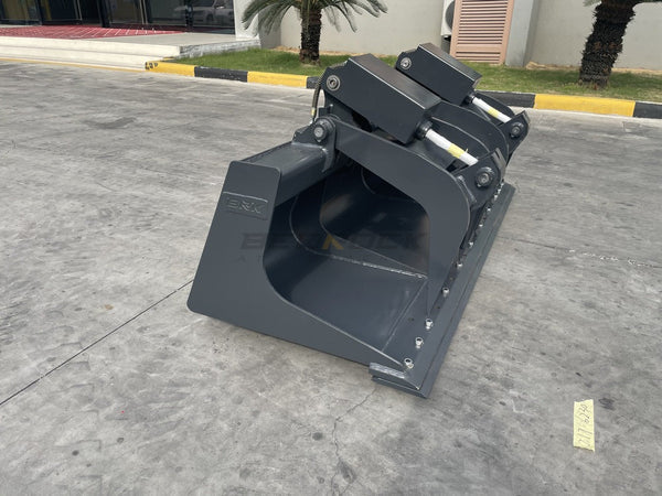 Bedrock Attachments Grapple Bucket | Width 78" | Model SKGRB-78 | Bolt-On Cutting Edge | Hydraulic Flow Range: 15-25 GPM | For Skid Steer