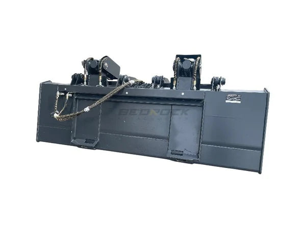 Bedrock Attachments Grapple Bucket | Width 78" | Model SKGRB-78 | Bolt-On Cutting Edge | Hydraulic Flow Range: 15-25 GPM | For Skid Steer
