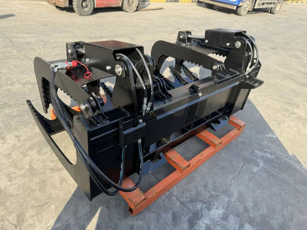 Bedrock Attachments Grapple Rake | Width 72" | Model SKGRR-72 | Hydraulic Flow Range: 15-25 GPM | For Skid Steer