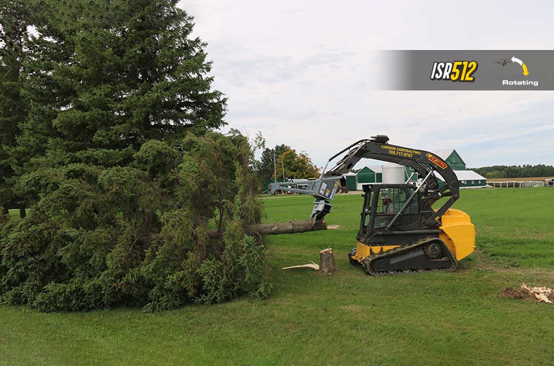 Baumalight Tree Shear With Buncher | Model ISH/ISR Series | Limb Cutting Size 10" & 12" | Hydraulic Flow 10 To 60 GPM | For Skid Steers