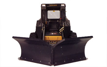 HitchDoc Kwik Heavy Duty Professional V-Blade (with float) | Width 72”-108” inches | Horsepower 50+ HP | For Skid Steers