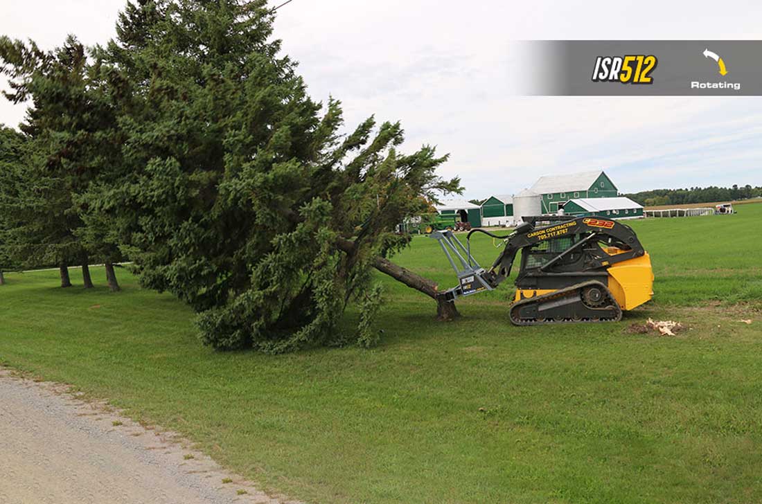 Baumalight Tree Shear With Buncher | Model ISH/ISR Series | Limb Cutting Size 10" & 12" | Hydraulic Flow 10 To 60 GPM | For Skid Steers