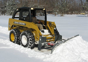 Worksaver | Snow Pusher Heavy Duty Snow Blade | Model 360070–360275 Series | Width 7.5' to 9' | Hydraulic or Manual Angle | Horsepower 50-100 HP | For Tractors