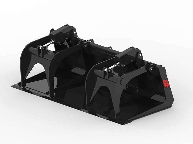 Solesbee’s | Bucket Grapple | Models SBG Series | Widths 72" & 84" Inches | Hydraulic Flow 15–25 GPM | For Skid Steer Loaders