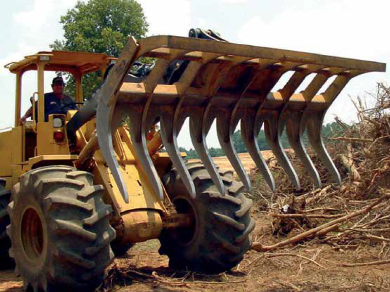 Solesbee’s | Loader Rake Assembly | Models SERL Series | Width 93" To 130" Inches | Forged Alloy Steel Teeth | Pin-On & Quick-Hitch Mount | Hydraulic Flow 15 To 25 GPM | For Loaders