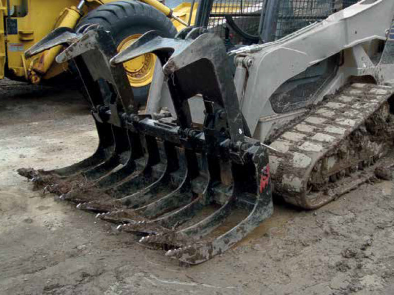 Solesbee’s | Heavy Duty Grapple | Models SSG Series | Width 72" & 84" Inches | Hydraulic Flow 15 To 25 GPM | For Skid Steer