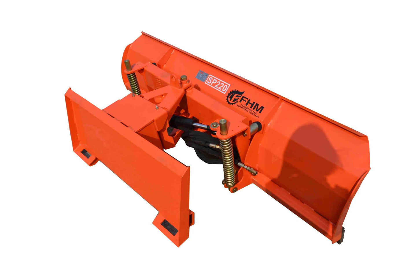 Farmer Helper | Snow Blade | Model FH-SBE240 | Width 98.4" | Hydraulic Angle 30° | Reinforced Rubber Edge | Hydraulic Flow 18 To 25 GPM | For Skid Steers & Tractors