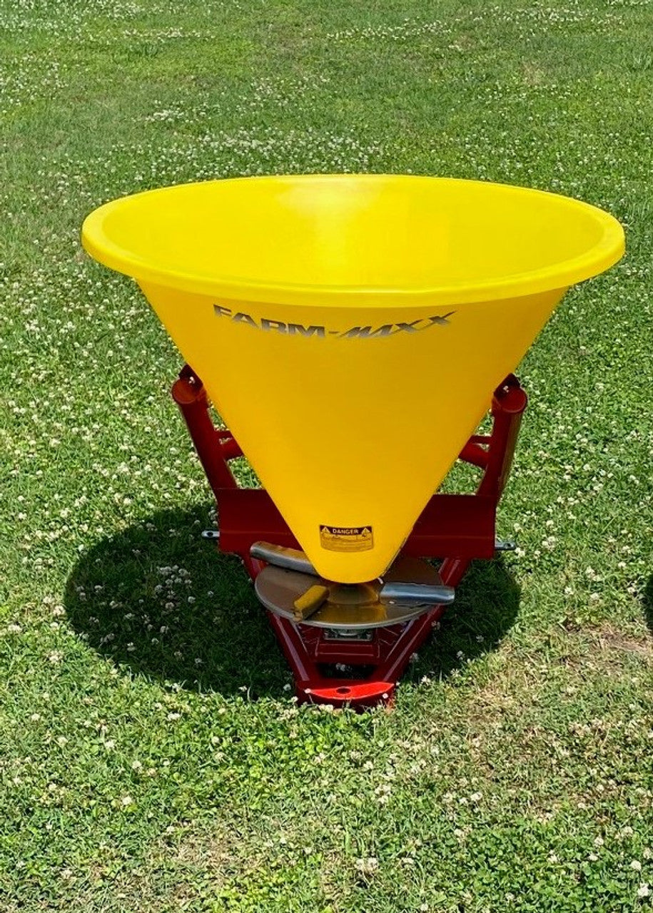 Farm-Maxx Poly Hopper Spin Spreader | SPL Series | Spreading Width 21-60 Ft | For Tractors