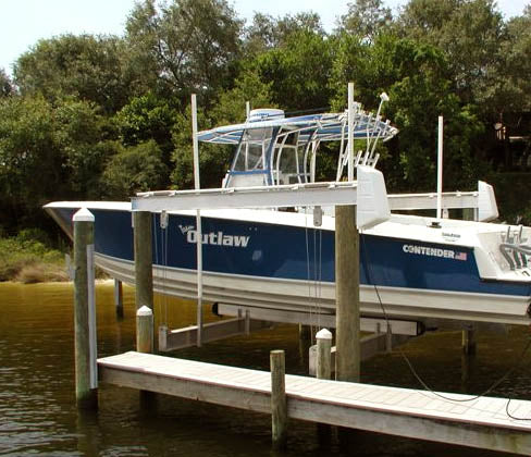 Boat Lift Distributors SS 16,000 LB Top Mount Boat Lift | Storm Surge | Wireless Remote