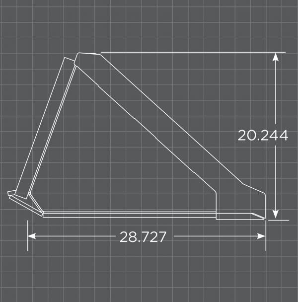 Loflin Fabrication | Standard Low Profile Bucket 10" Longer Bottom | 60″ – 84″ Width | For Skid Steer