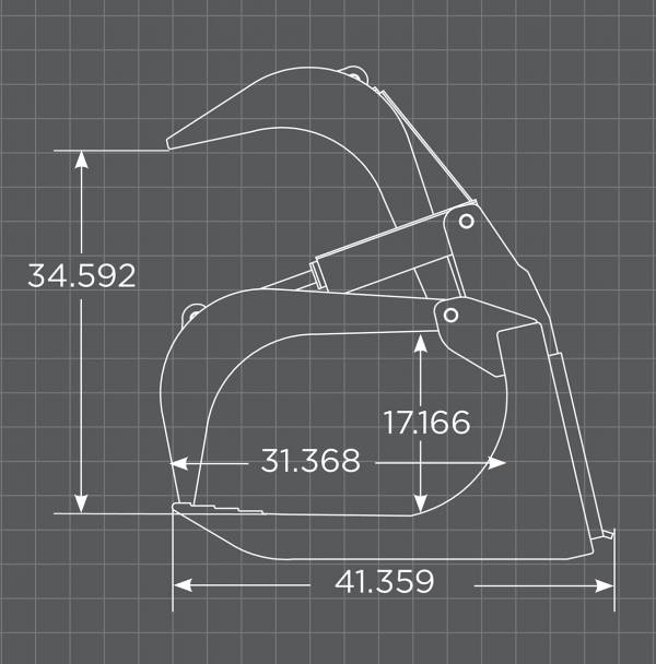 Loflin Fabrication | Root Grapple | Standard Duty | Widths 60" To 84" | Hydraulic Flow 10 To 20 GPM | For Skid Steer