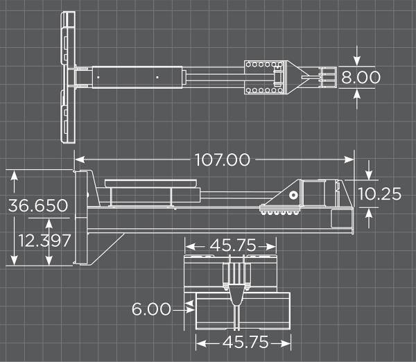 Loflin Fabrication | Wood Splitter | 32¼" Opening Width | 35 Ton Capacity | Hydraulic Flow 6 To 40 GPM | For Skid Steer