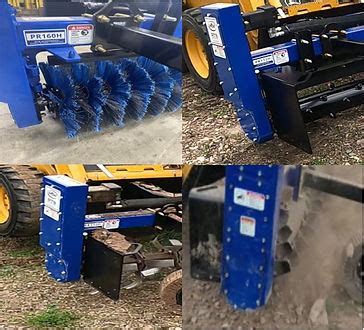 MTW | Power Rake Parts | Broom Rotor Style | Widths 4'–8' | Series 1 & 2 | Heavy-Duty Performance | For Skid Steer Attachments