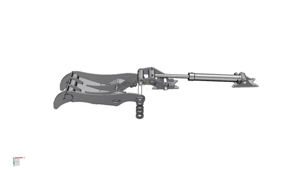 Bedrock Attachments Pin Grabber Thumb | Model EPT100-PG2T54 | Width 47.6" | Pin Size 100mm | 2 Teeth | Machine Size 30-36 Ton | For Excavators