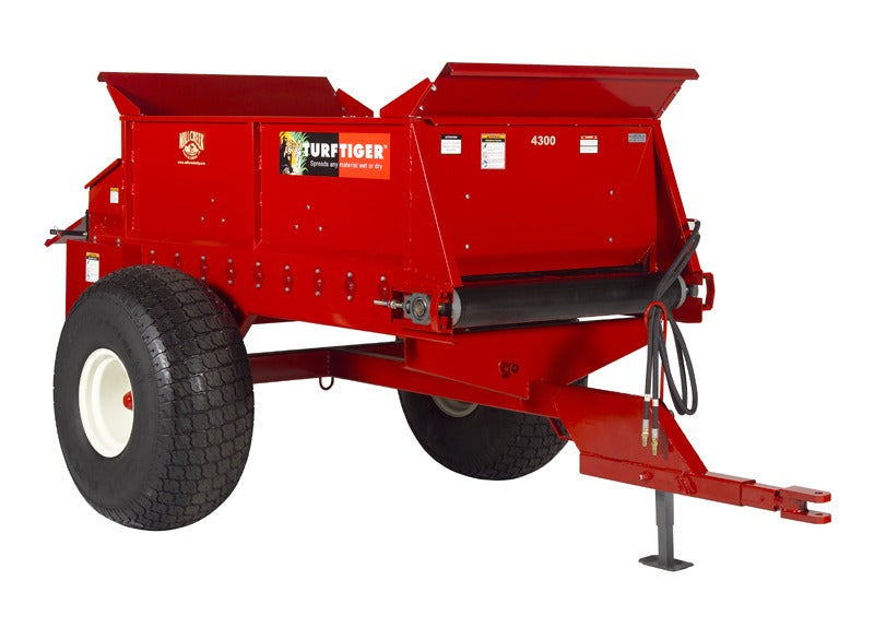 Millcreek | Large Top Dresser | Model 4300 Turf Tiger | 7,500 lbs Capacity | Horsepower 35 HP | For Tractor