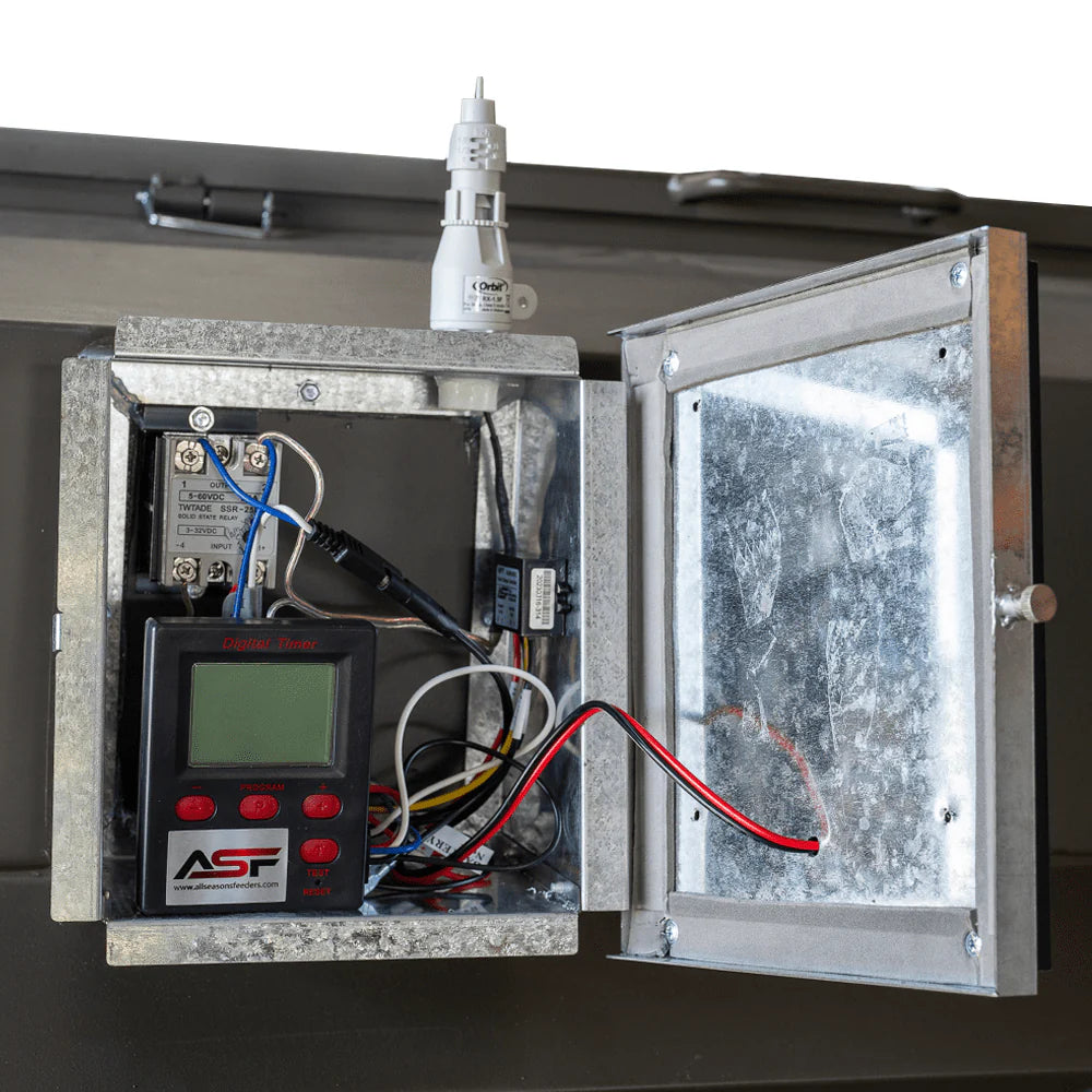 ASF Trio Feeder | Capacities 1,500lb & 2,000lb | Power Source 12V Battery