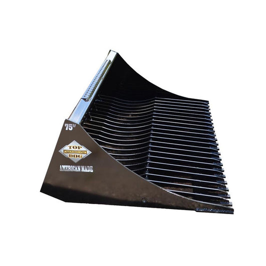 Top Dog Attachments RKRB Rock Bucket | Width 60" & 72" | Weight 305 & 354 lbs | Horsepower 40-60 HP | For Tractor