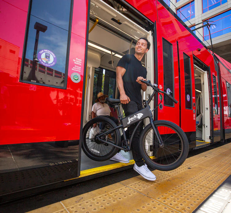 JackRabbit | Micro Electric Bike | Model OG2 Pro | 20” Street Tires | 500W Hub Motor | 24+ Mile Range | 30 lb Lightweight Frame | For Urban Commuting, Travel & Weekend Adventures