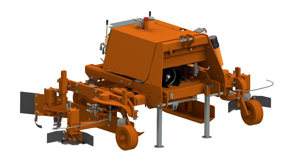 Rinieri Double Power Roto tiller Turbo PRT | Twin Turbo PRT Series | Row Width 79"-142" inches | Horsepower 70-110 HP | For Tractor