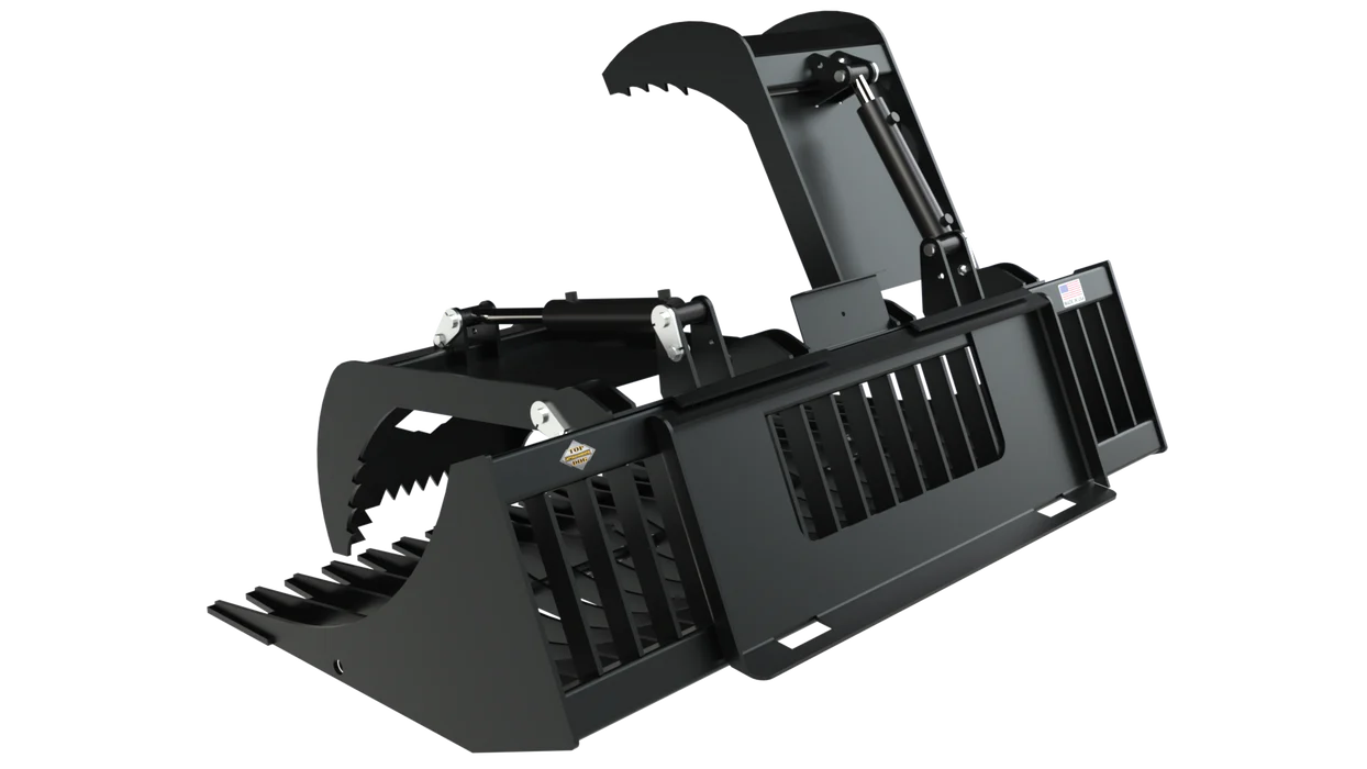 Top Dog Attachments 72" Utility Grapple | Lightweight & Durable | Oil Flow Range: 15-20 GPM | Width: 72” | For Skid Steers